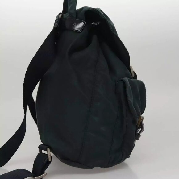 PRADA Backpack Nylon Green Auth 108311 - Picture 4 of 16